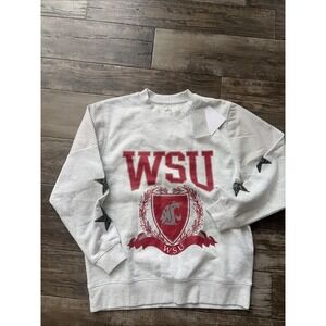 Gameday Couture Washington State Cougars WSU Small Sweatshirt Crewneck Gray
